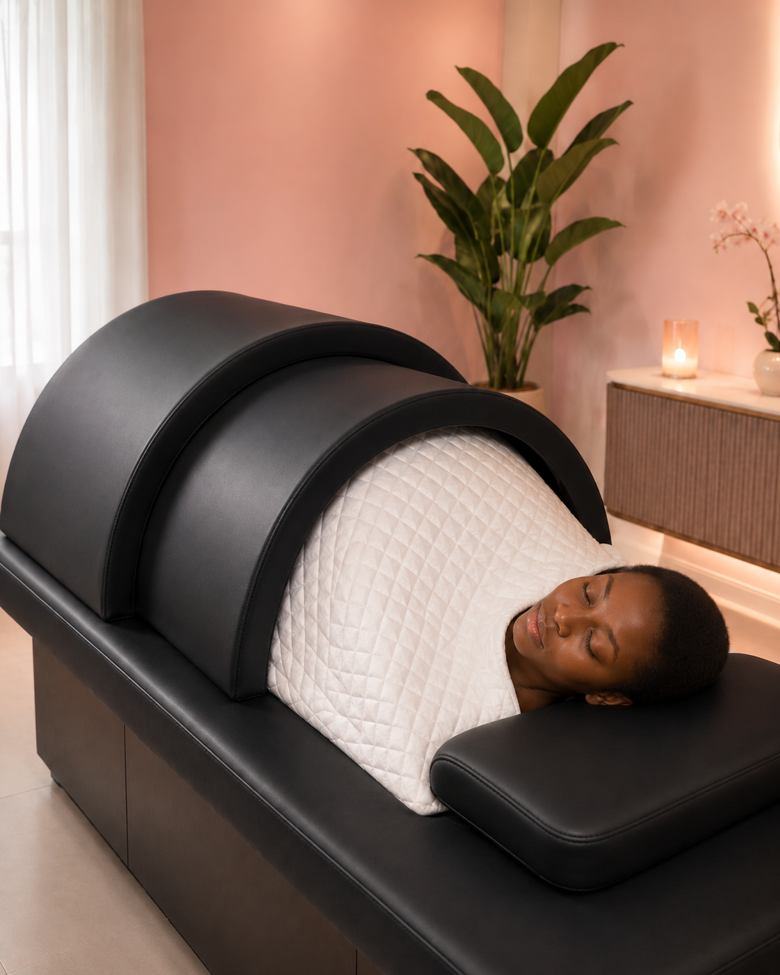 Traditional therapy setup for heat-based wellness support